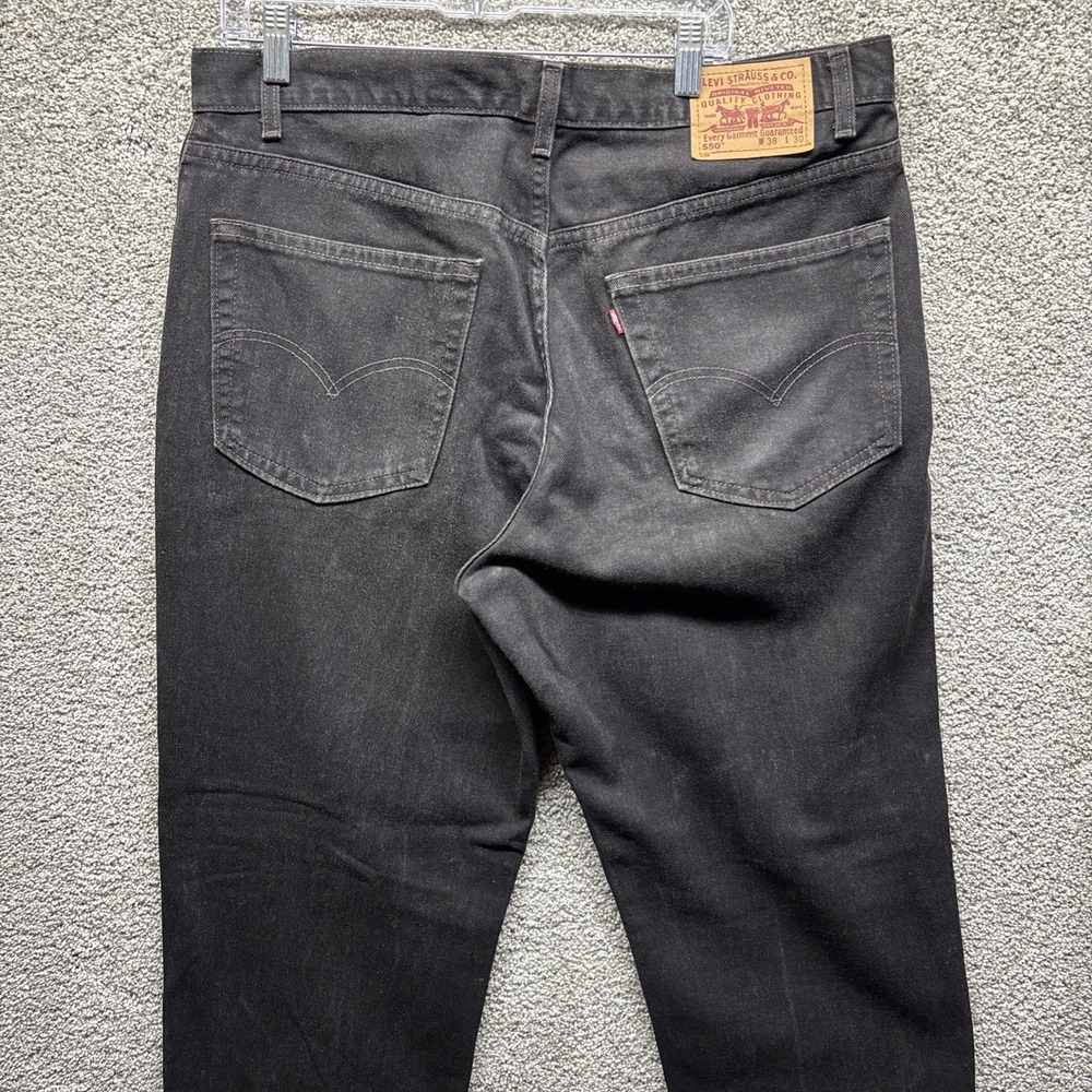 Vintage Levis 550 Jeans Mens 38x30 Black Relaxed‎ Fit Tapered Leg Denim 90s
